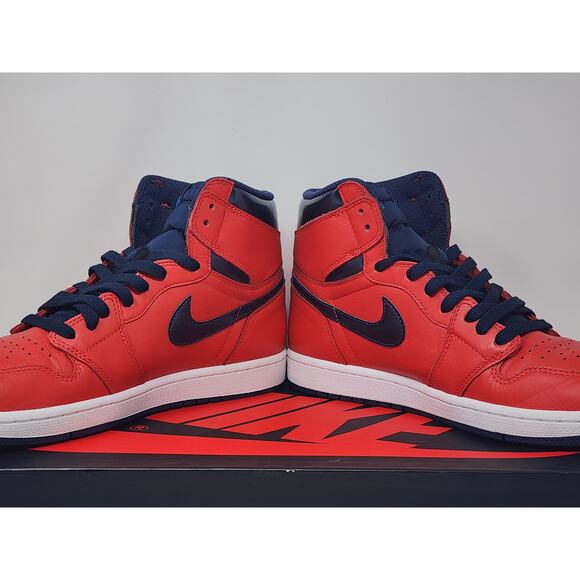 Air Jordan 1 Retro High OG DAVID LETTERMAN 555088-606 Size 10.5 WORN - Picture 6 of 9